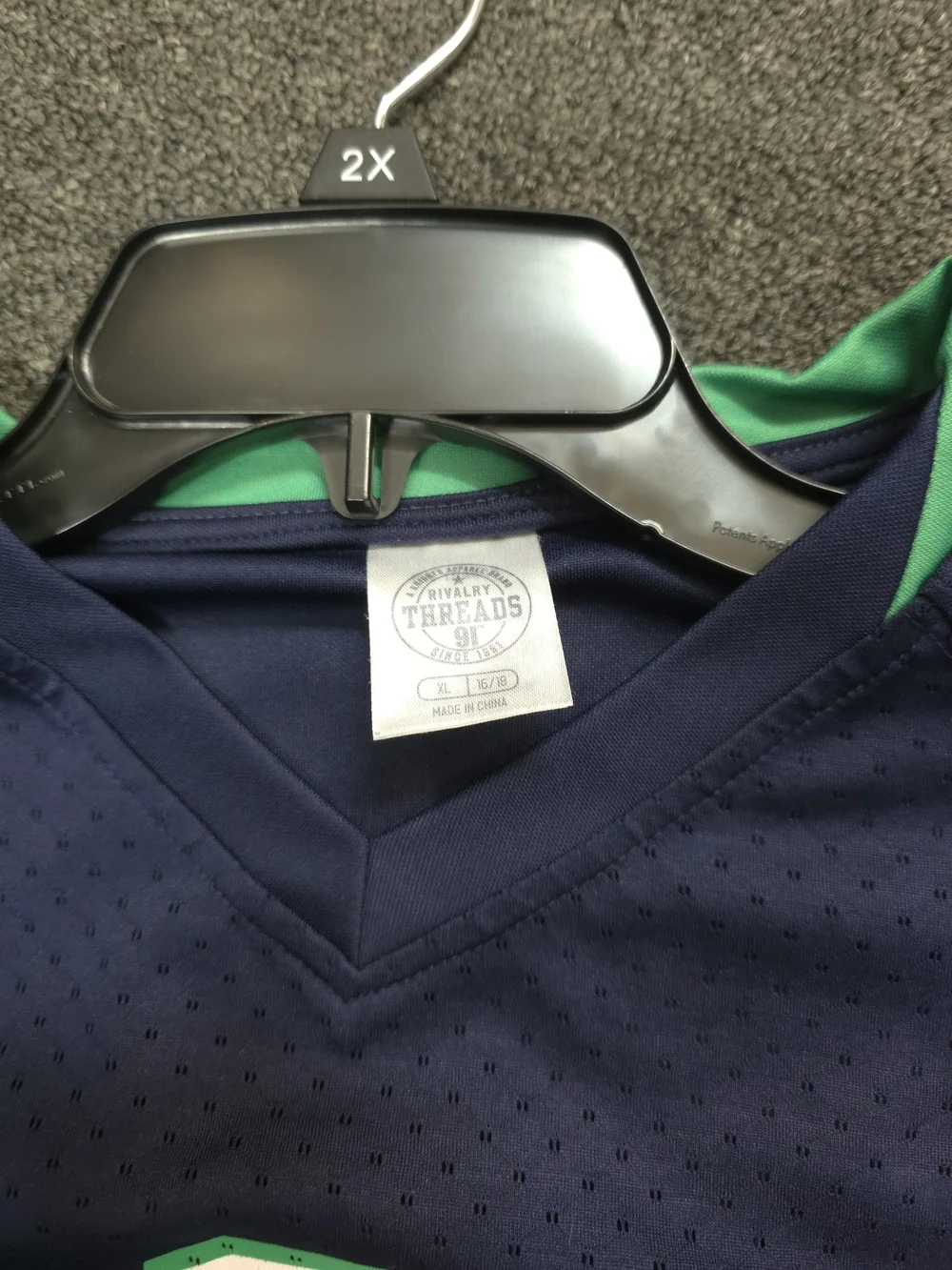 Rivalry Threads Notre Dame Irish Navy Jersey